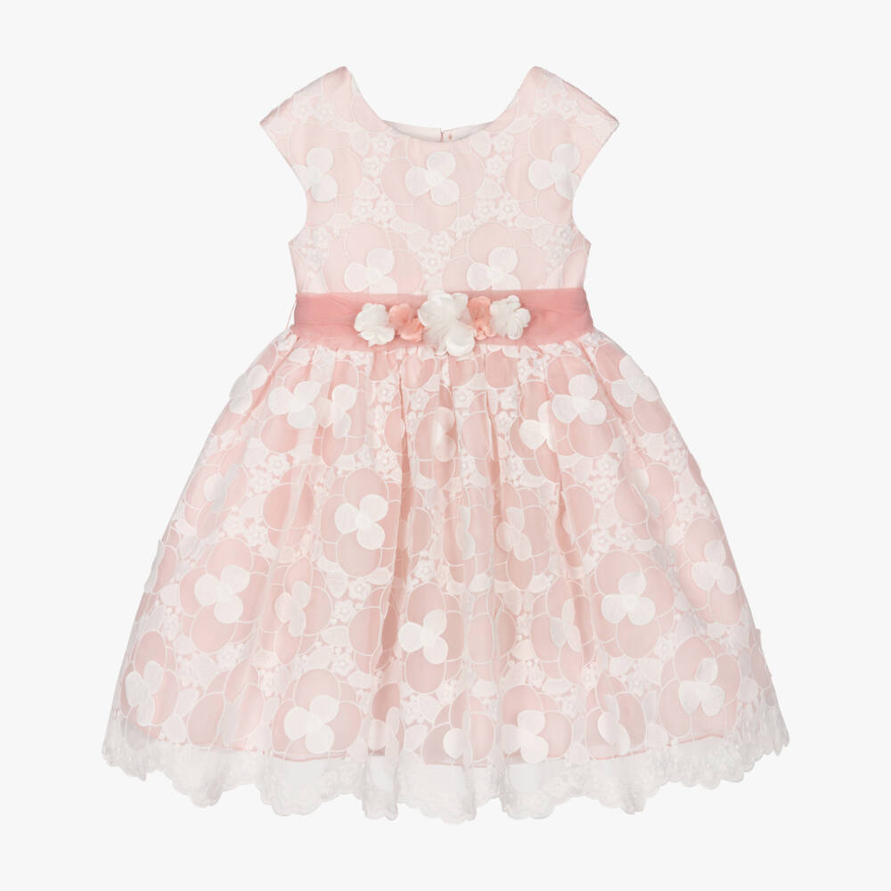 Abel & Lula-Pink Floral Dress | Childrensalon Outlet