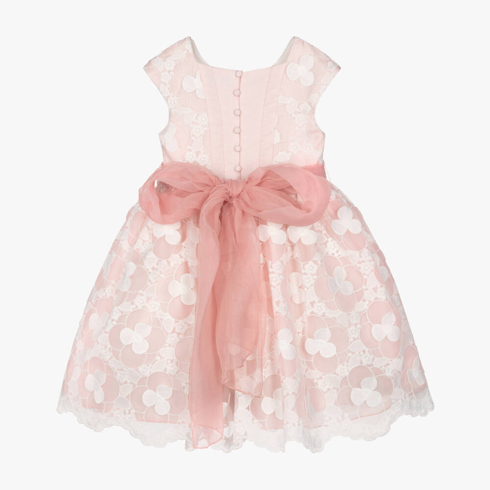 Abel & Lula-Pink Floral Dress | Childrensalon Outlet