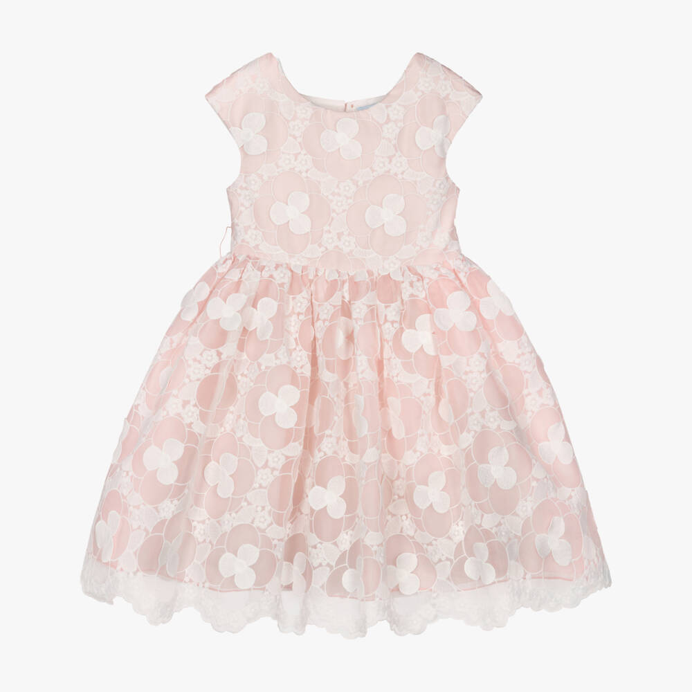 Abel & Lula-Pink Floral Dress | Childrensalon Outlet