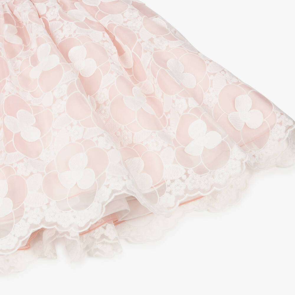 Abel & Lula-Pink Floral Dress | Childrensalon Outlet