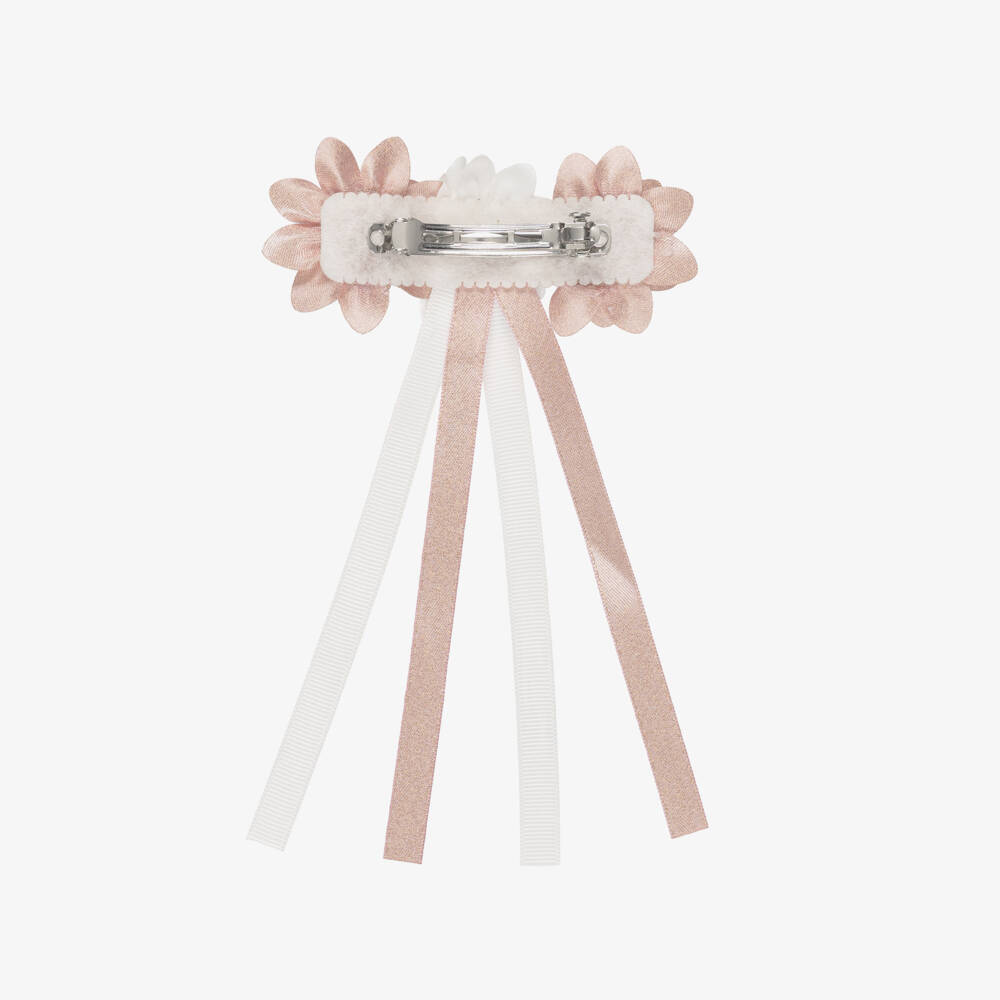 Abel & Lula-Pink Flower Hair Clip | Childrensalon Outlet