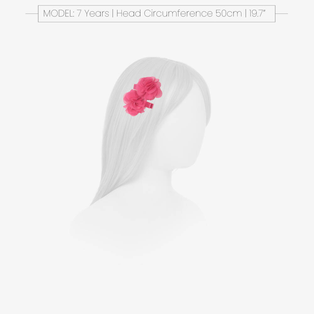 Abel & Lula-Pink Flower Hair Clips 2pk | Childrensalon Outlet