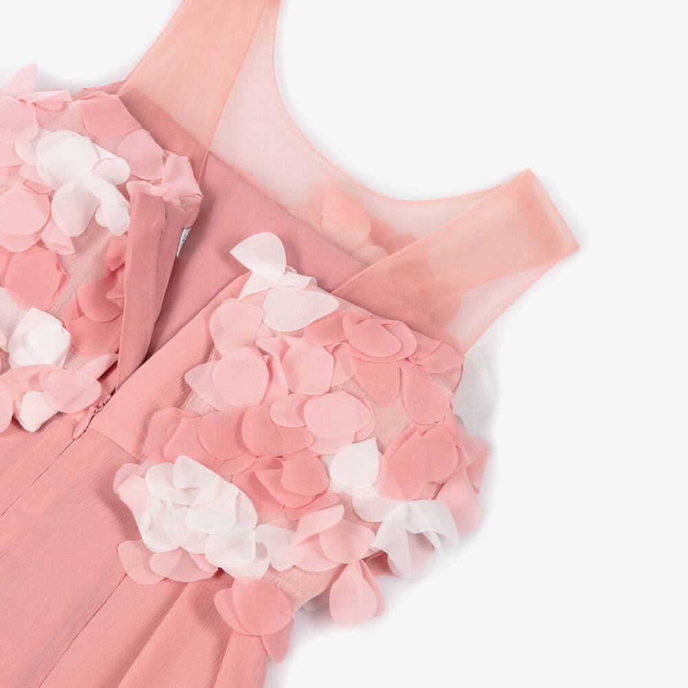Abel & Lula-Pink Flower Jumpsuit | Childrensalon Outlet