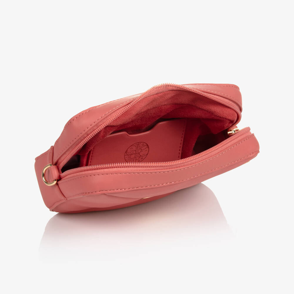 Abel & Lula-Pink Quilted Faux Leather Bag (17cm) | Childrensalon Outlet