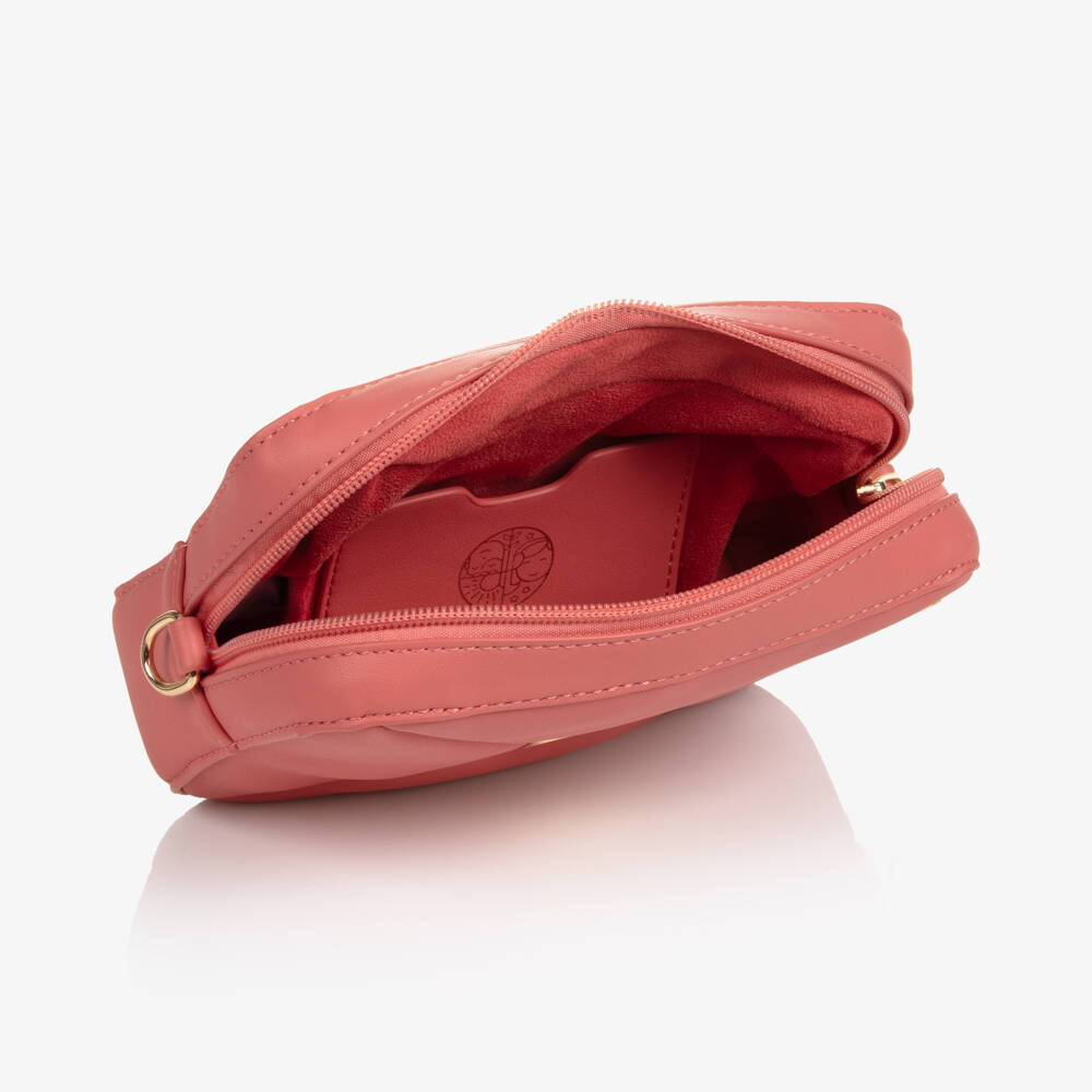 Abel & Lula-Pink Quilted Faux Leather Bag (17cm) | Childrensalon Outlet