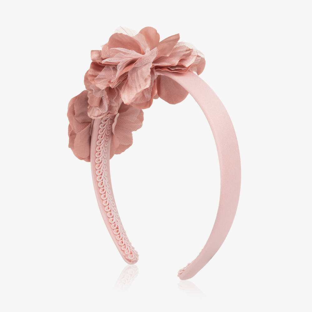 Abel & Lula-Pink Rose Hairband | Childrensalon Outlet