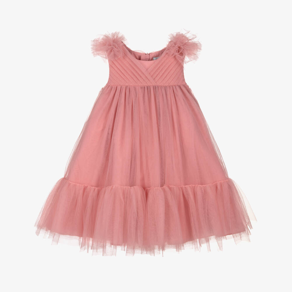 Abel & Lula-Pink Tulle Dress | Childrensalon Outlet