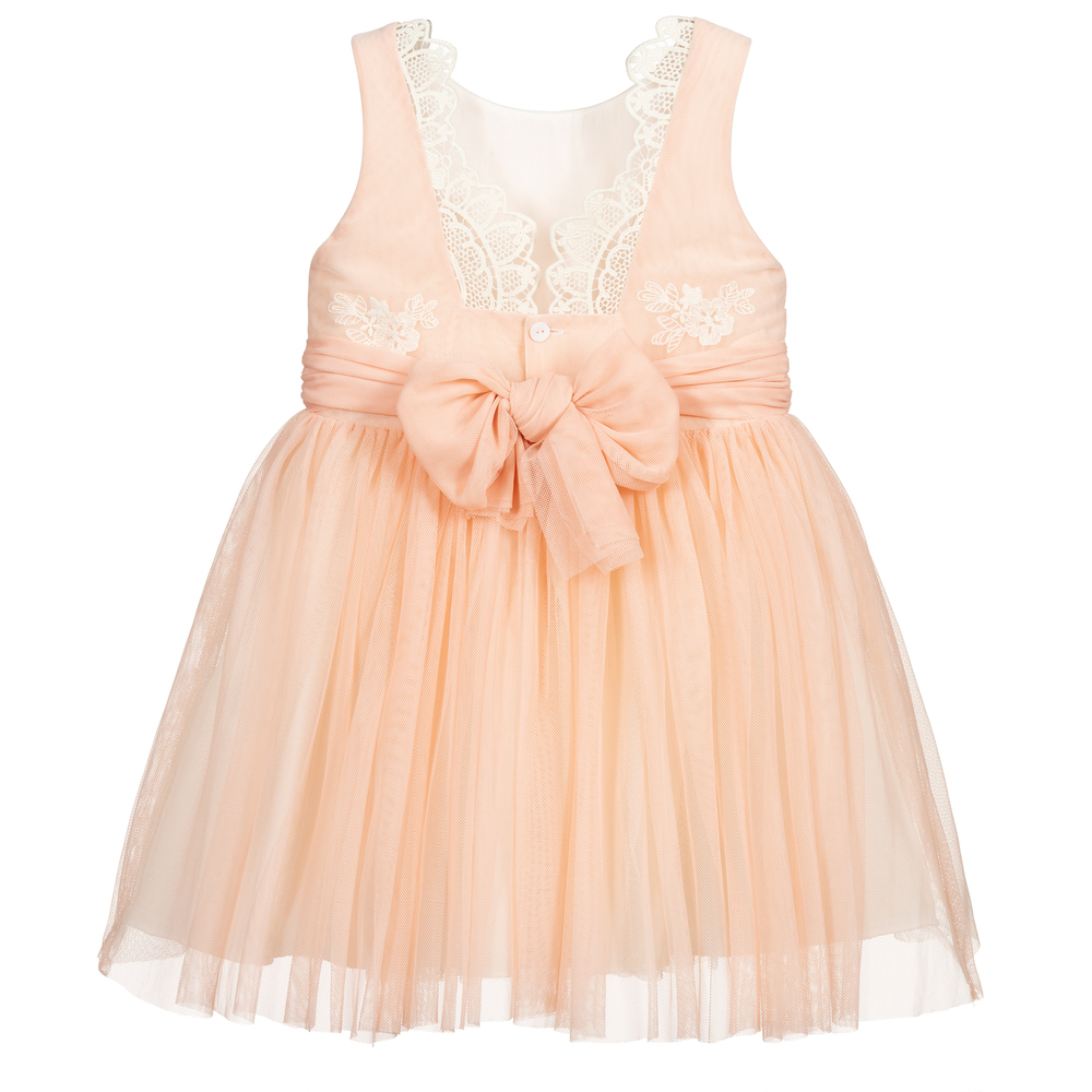 Abel & Lula-Pink Tulle & Lace Dress1 | Childrensalon Outlet
