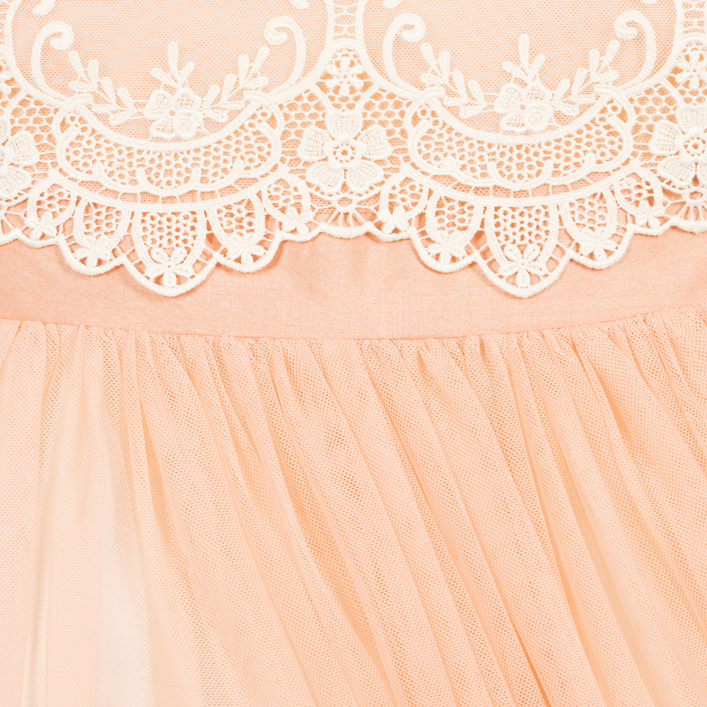 Abel & Lula-Pink Tulle & Lace Dress1 | Childrensalon Outlet