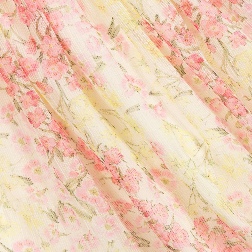 Abel & Lula-Pink & Yellow Chiffon Dress | Childrensalon Outlet