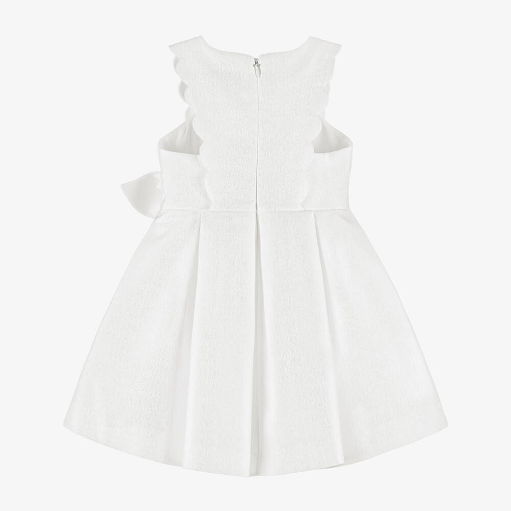 Abel & Lula-White Bow Dress | Childrensalon Outlet