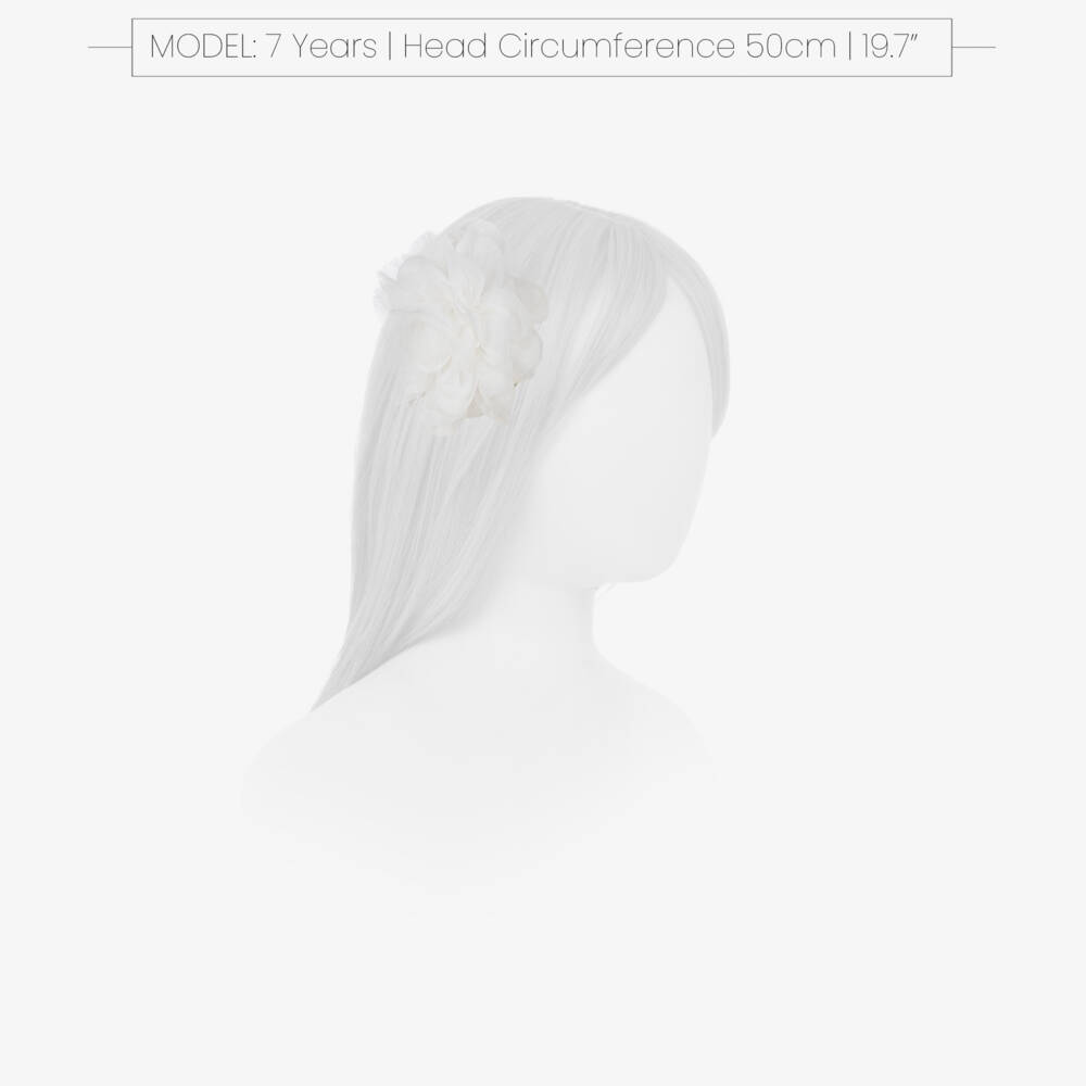 Abel & Lula-White Flower Hair Clip | Childrensalon Outlet