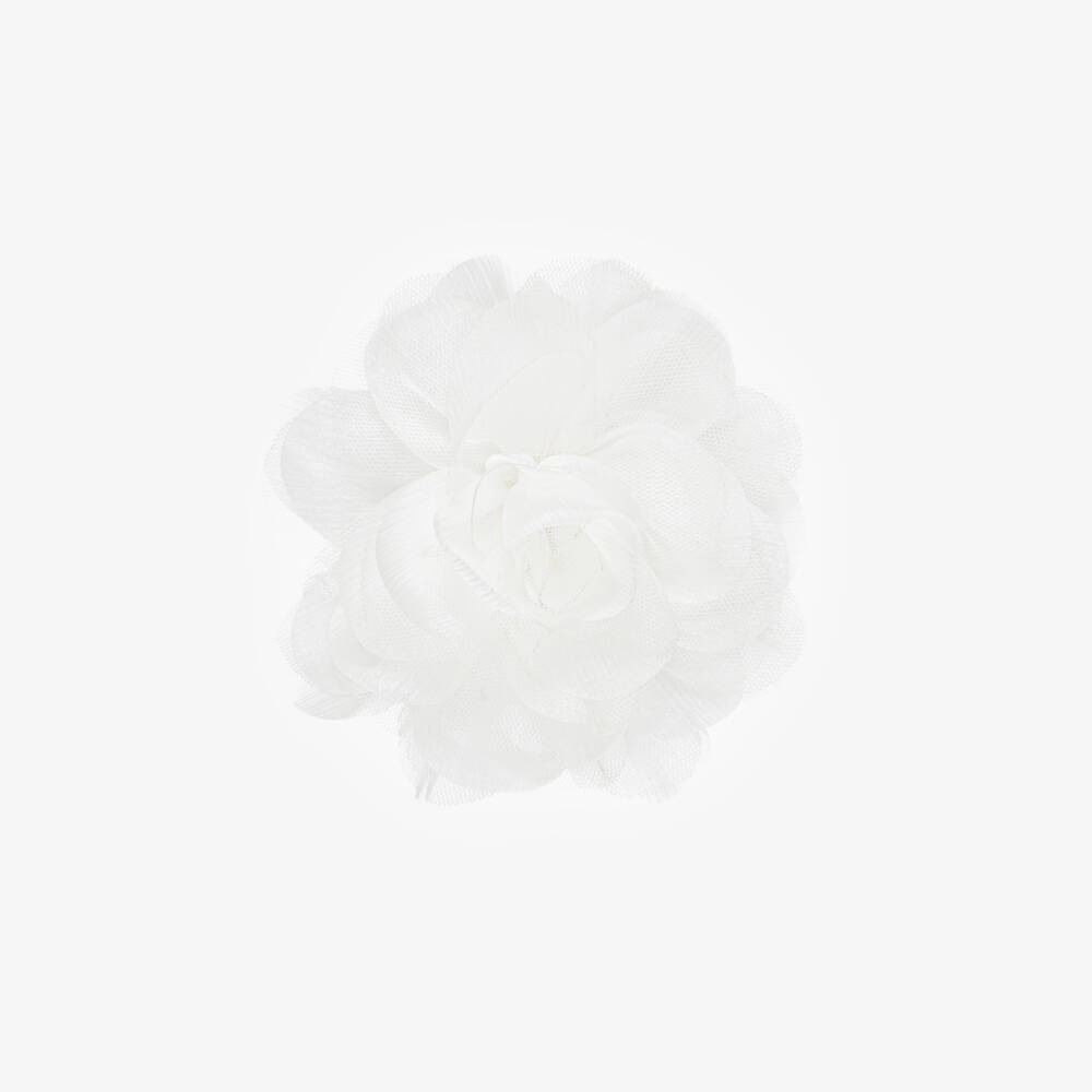 Abel & Lula-White Flower Hair Clip | Childrensalon Outlet