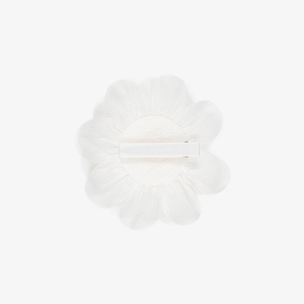 Abel & Lula-White Flower Hair Clip | Childrensalon Outlet