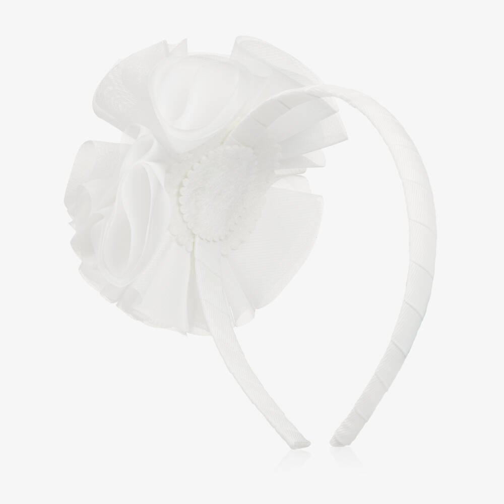 Abel & Lula-White Flower Hairband | Childrensalon Outlet