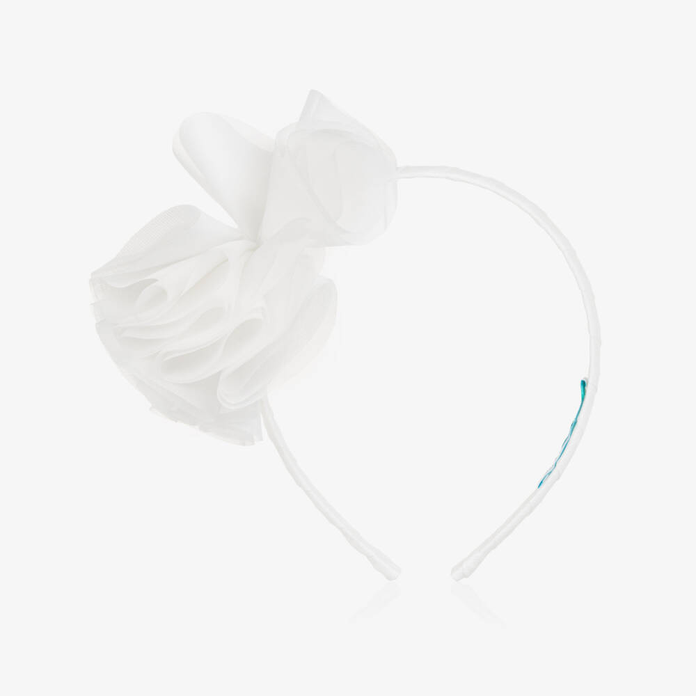Abel & Lula-White Flower Hairband | Childrensalon Outlet