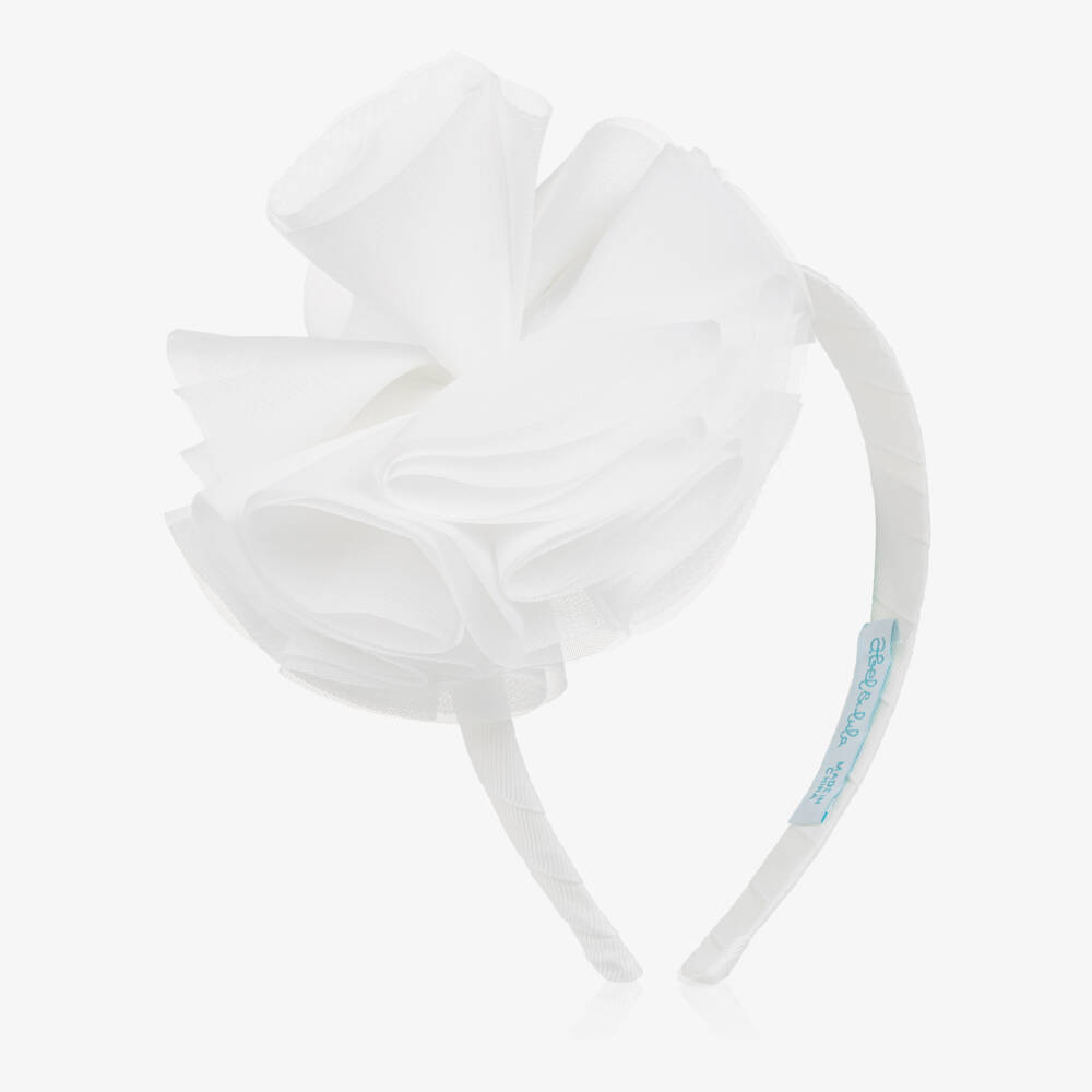 Abel & Lula-White Flower Hairband | Childrensalon Outlet