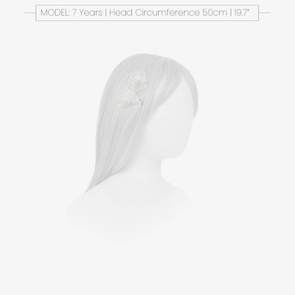 Abel & Lula-White Rose Hair Clips 2pk | Childrensalon Outlet