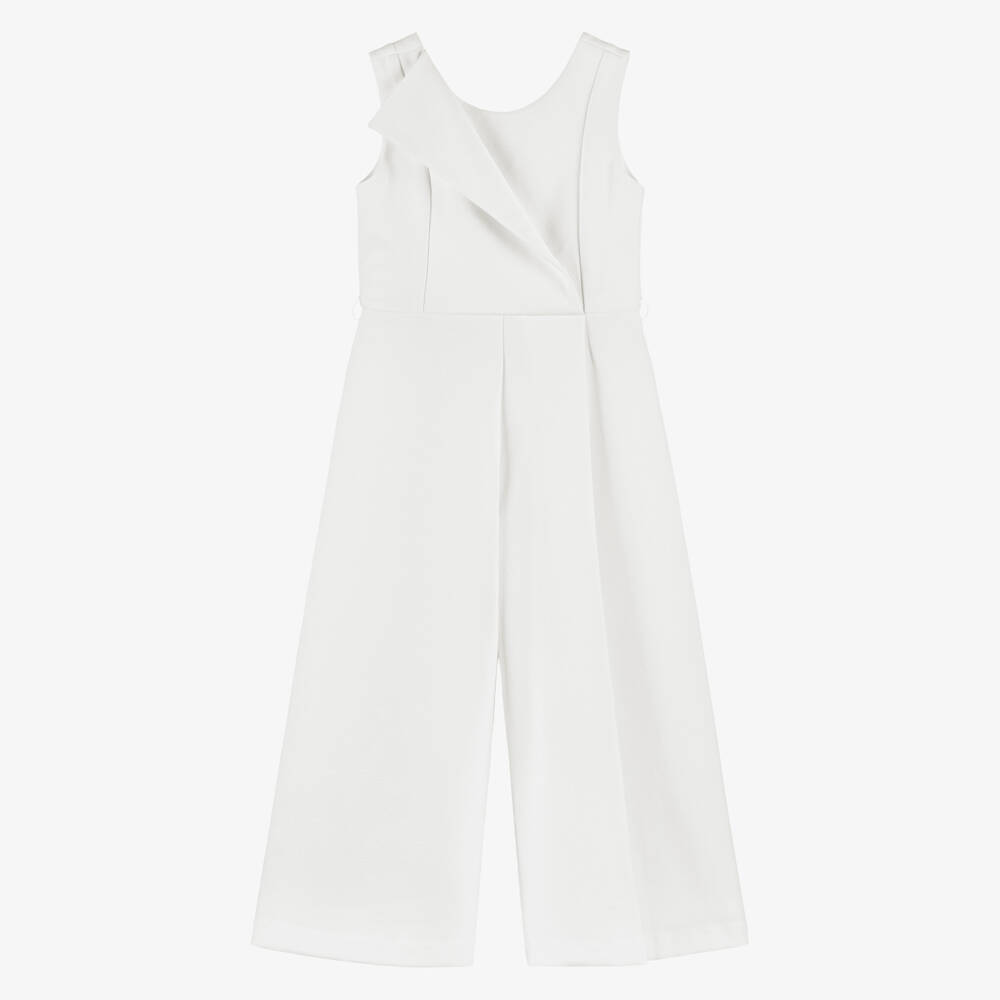 Abel & Lula-White Waistcoat Jumpsuit | Childrensalon Outlet