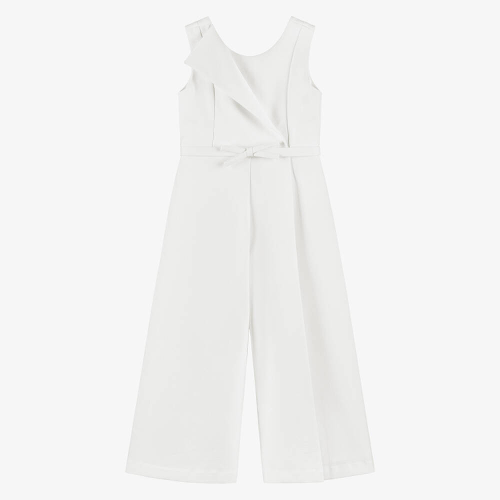 Abel & Lula-White Waistcoat Jumpsuit | Childrensalon Outlet
