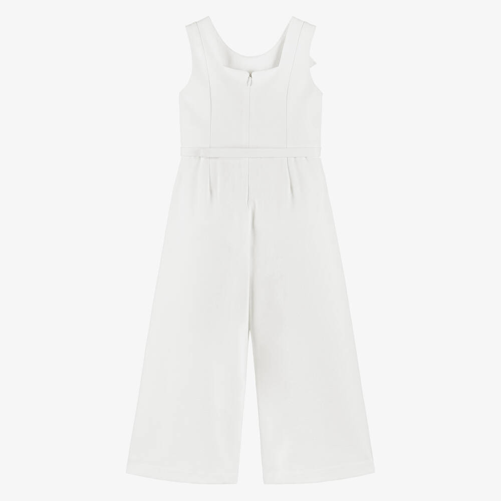Abel & Lula-White Waistcoat Jumpsuit | Childrensalon Outlet