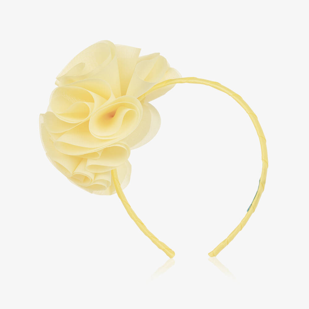 Abel & Lula-Yellow Flower Hairband | Childrensalon Outlet