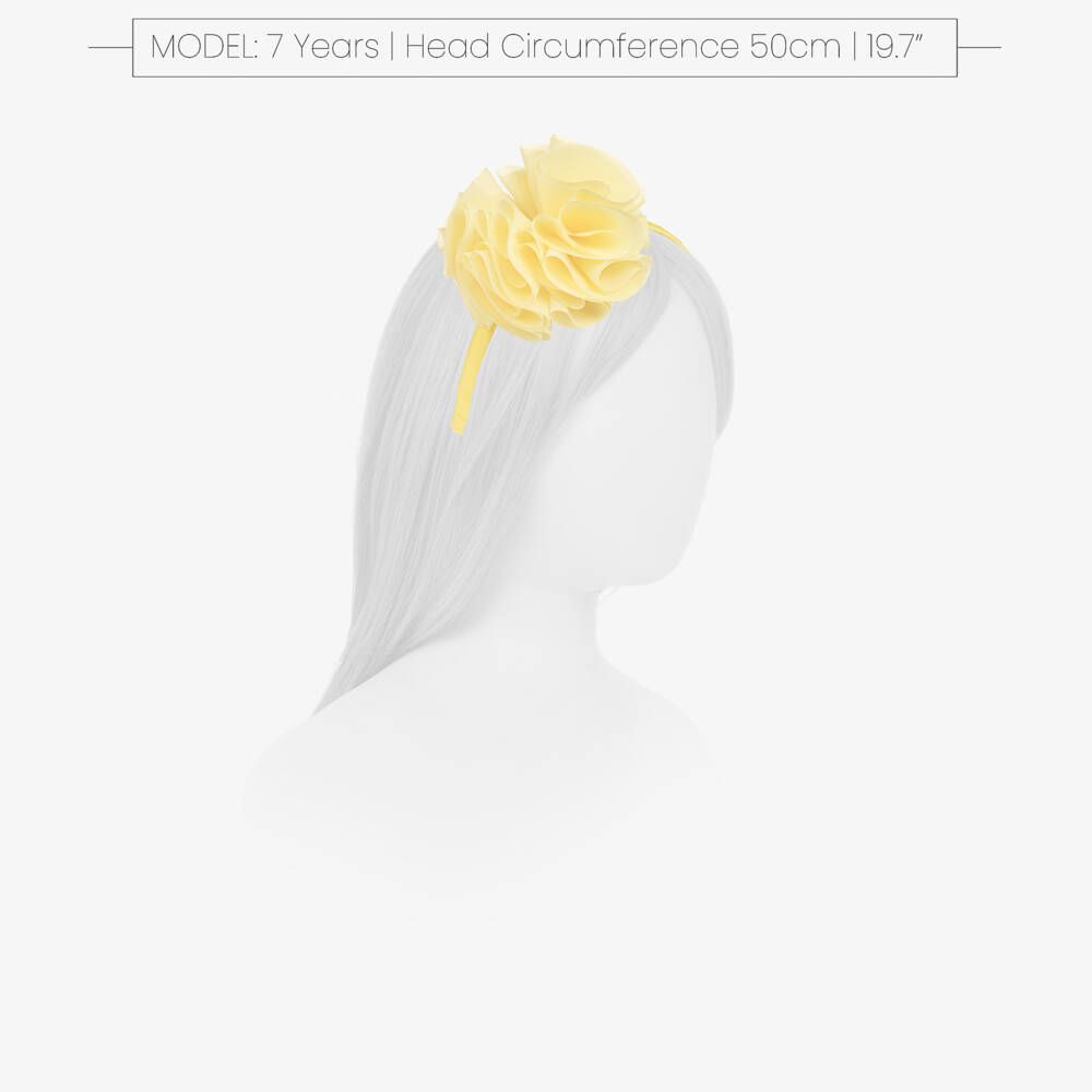 Abel & Lula-Yellow Flower Hairband | Childrensalon Outlet
