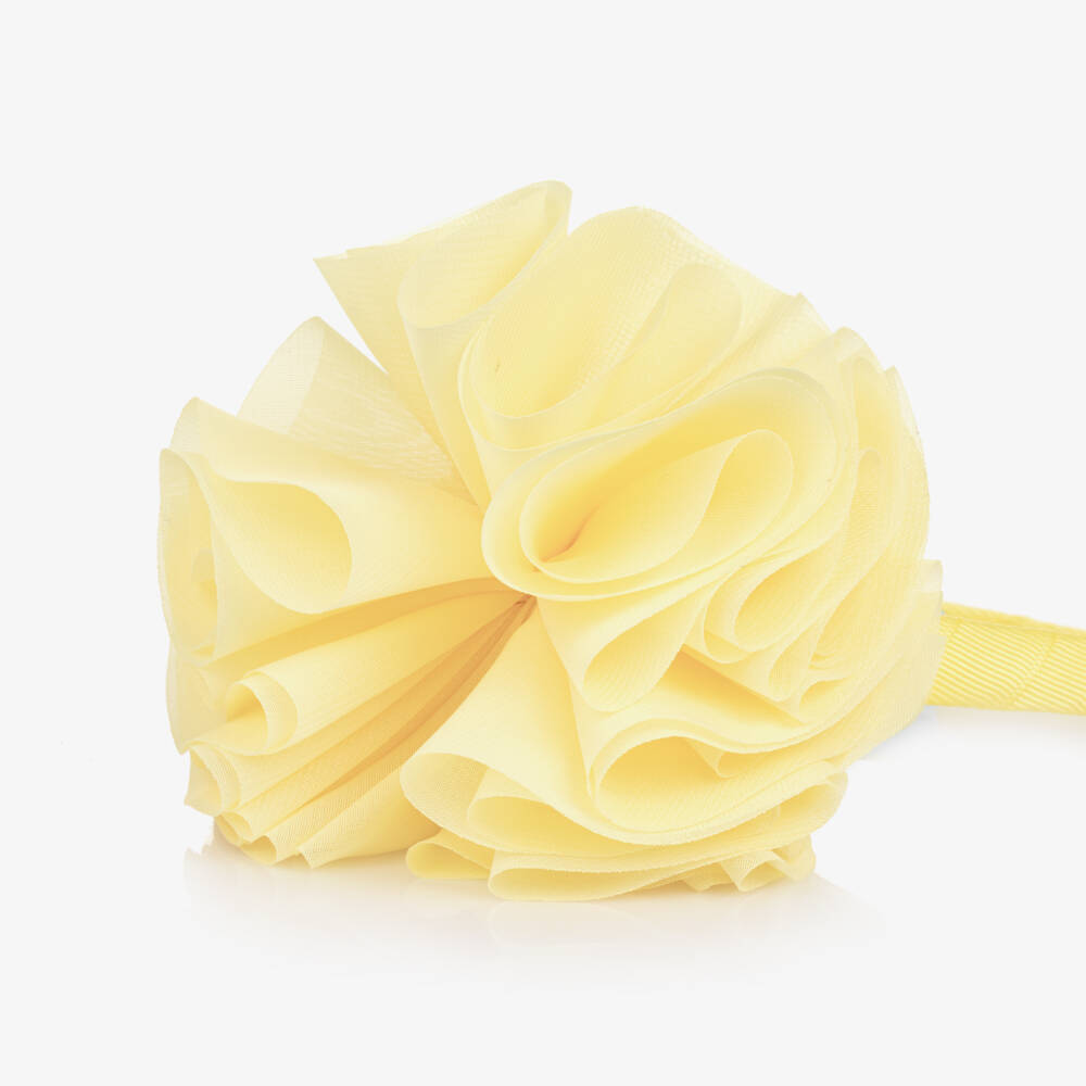 Abel & Lula-Yellow Flower Hairband | Childrensalon Outlet
