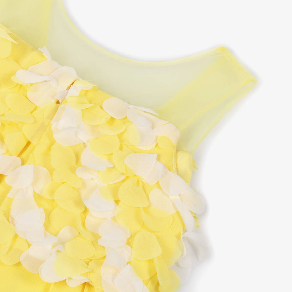 Abel & Lula-Yellow Flower Jumpsuit | Childrensalon Outlet