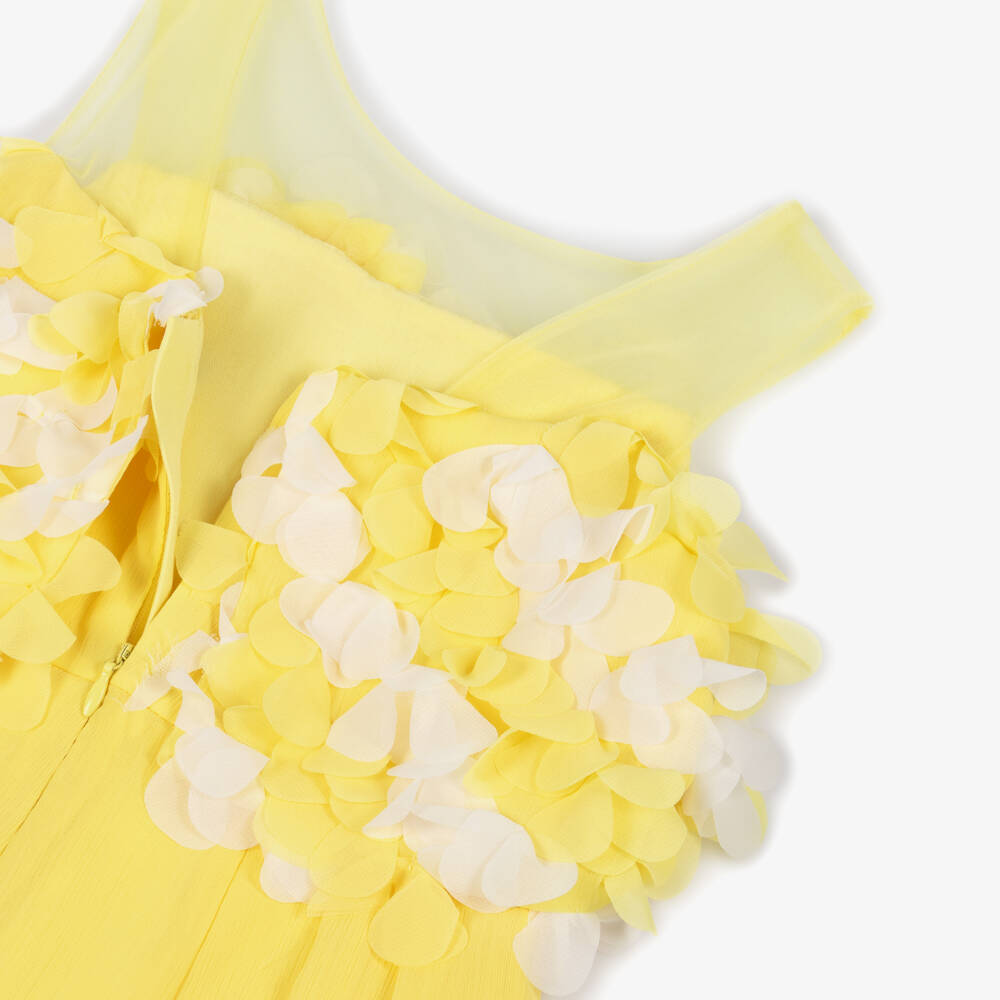 Abel & Lula-Yellow Flower Jumpsuit | Childrensalon Outlet