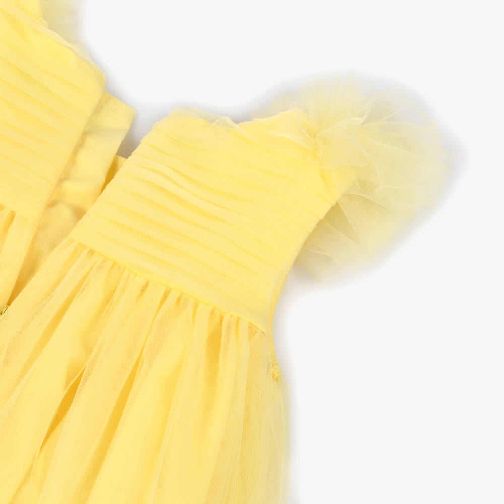 Abel & Lula-Yellow Tulle Dress | Childrensalon Outlet