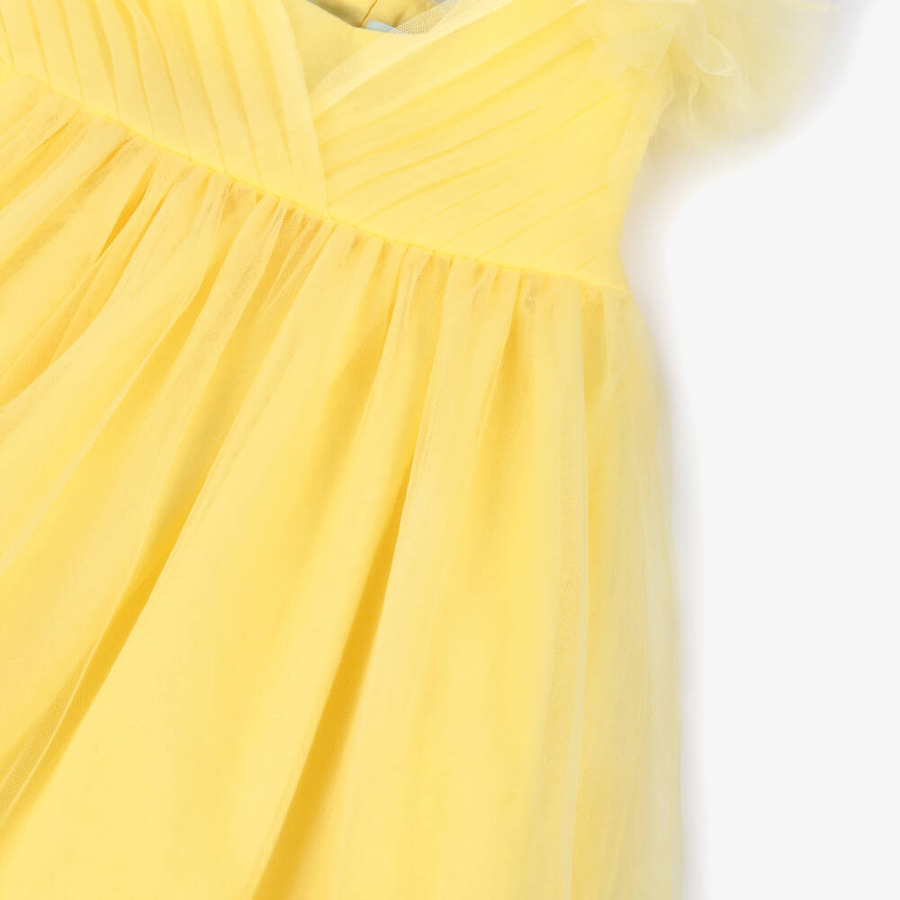 Abel & Lula-Yellow Tulle Dress | Childrensalon Outlet