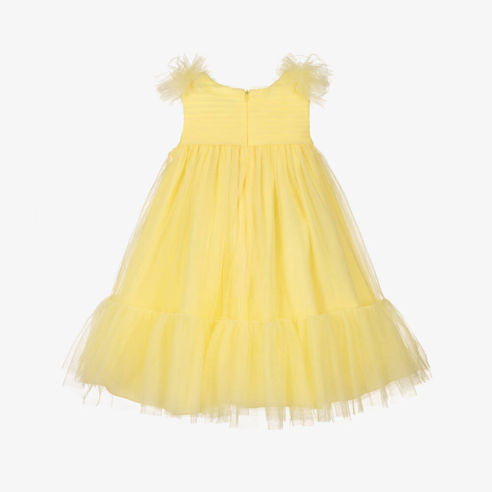 Abel & Lula-Yellow Tulle Dress | Childrensalon Outlet