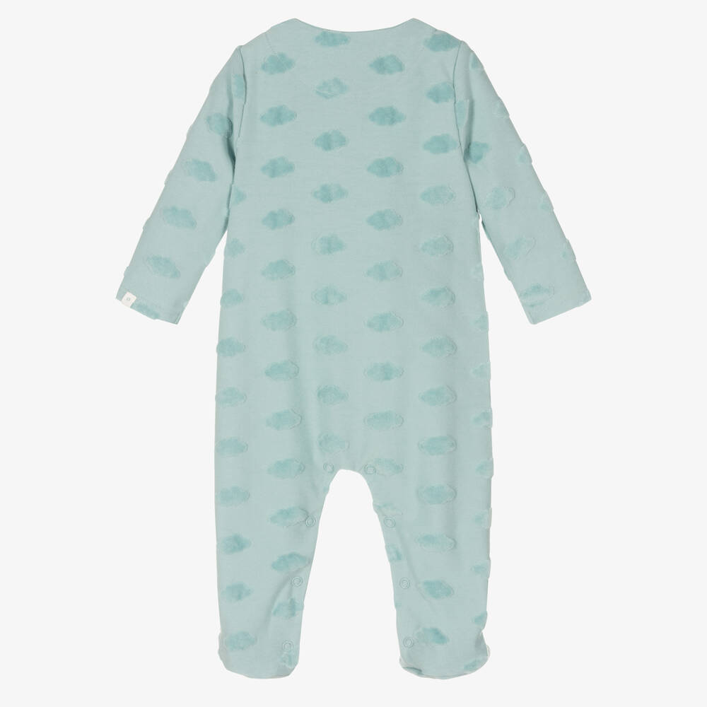 ابسوربا-بيبي غرو قطن وقطيفة لون أزرق أكوا للأطفال | Childrensalon Outlet