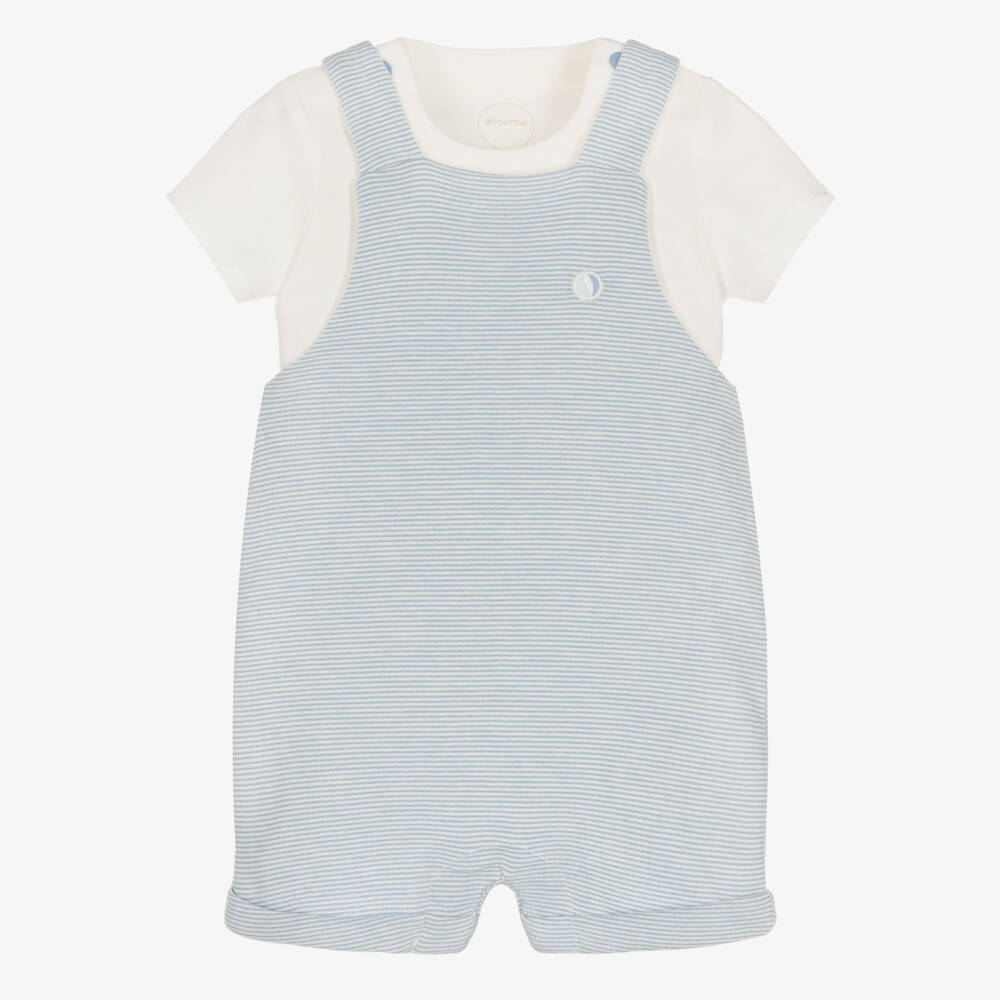 Absorba-Топ и голубой полукомбинезон в полоску | Childrensalon Outlet