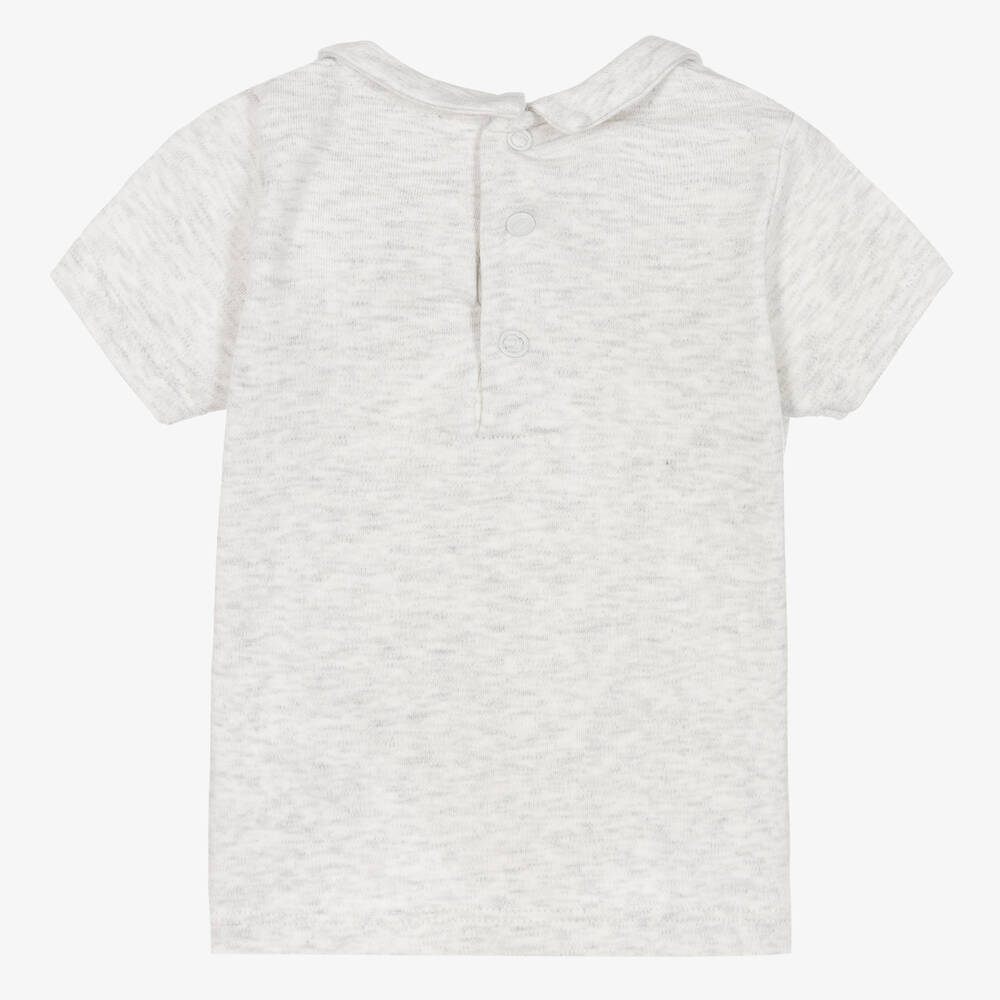 Absorba-Серая футболка из меланжевого хлопка | Childrensalon Outlet