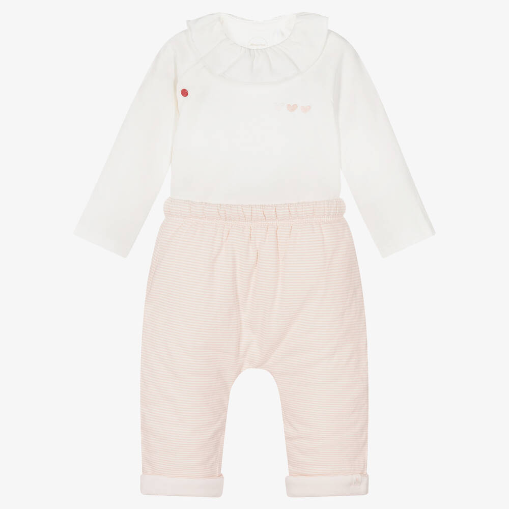 Absorba - Baby Girls Cotton Trouser Set | Childrensalon