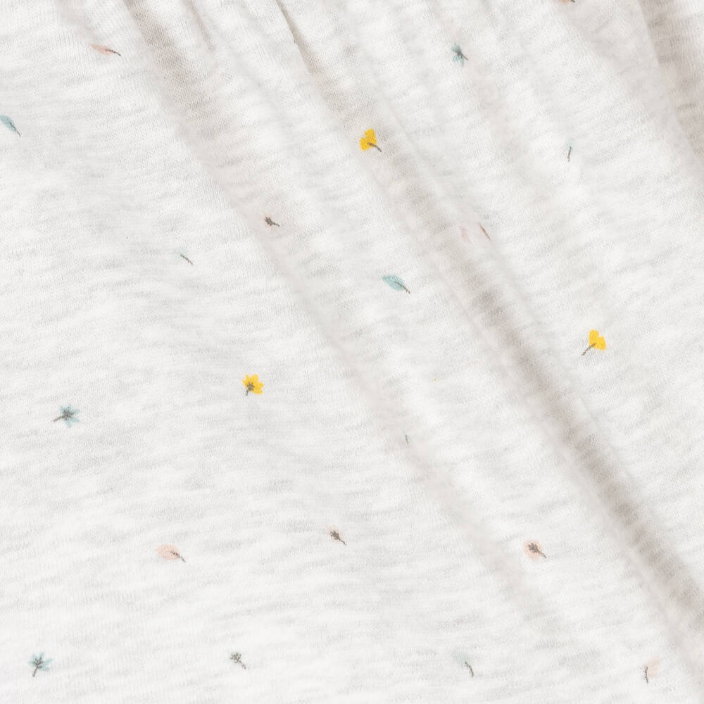 ابسوربا-فستان قطن جيرسي لون رمادي للمولودات | Childrensalon Outlet