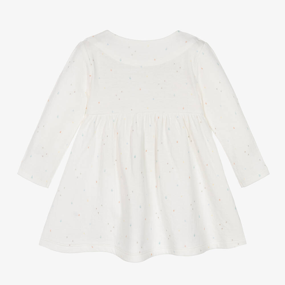 Absorba-Baby Girls Ivory Cotton Raindrop Dress | Childrensalon Outlet