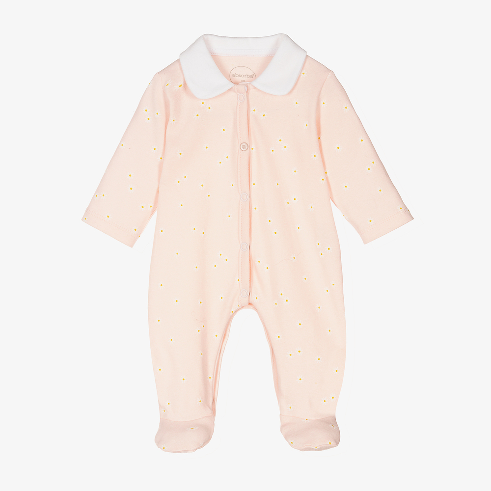 Absorba - Grenouillère rose Marguerite Bébé fille | Childrensalon