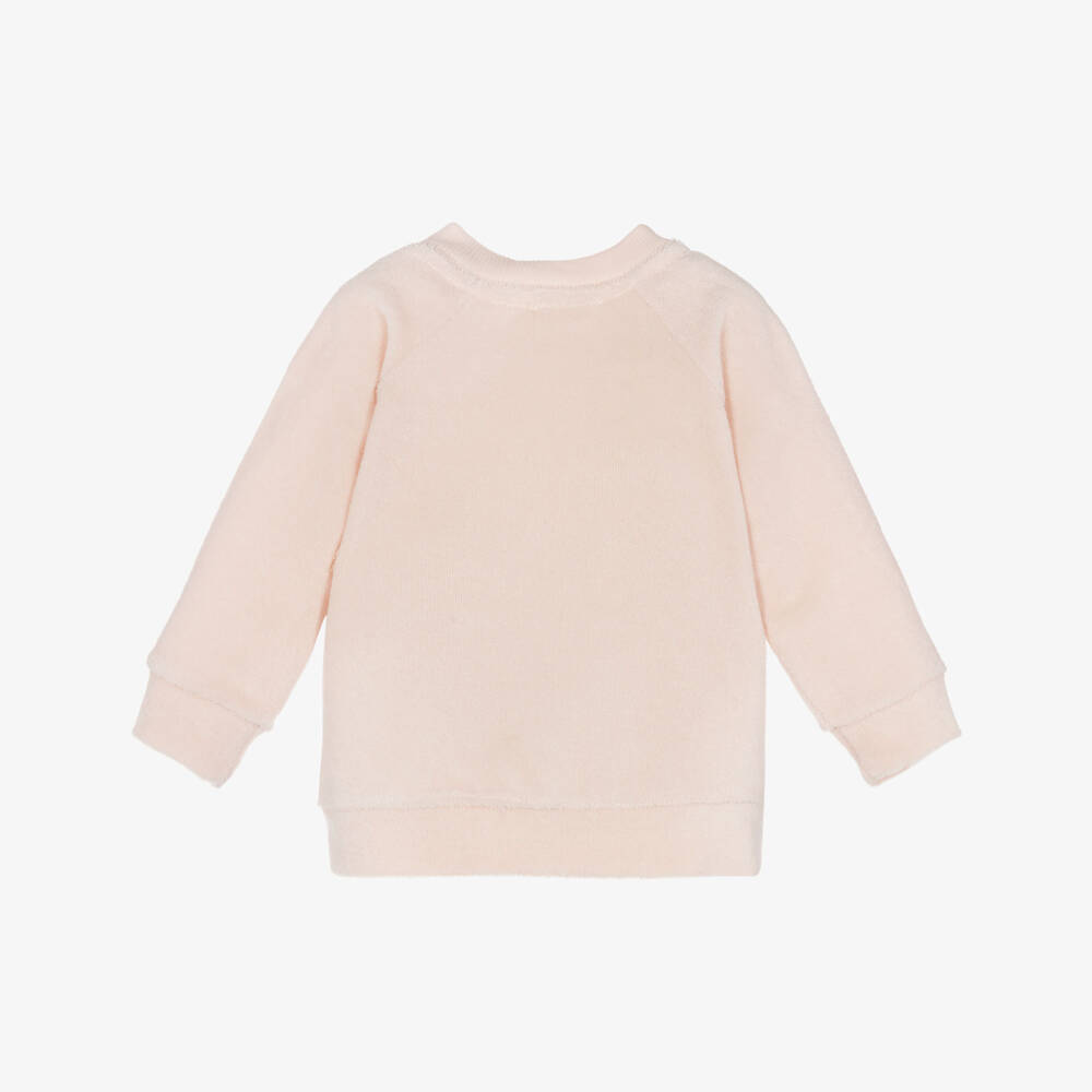 Absorba-Baby Girls Pink Terry Sweatshirt | Childrensalon Outlet