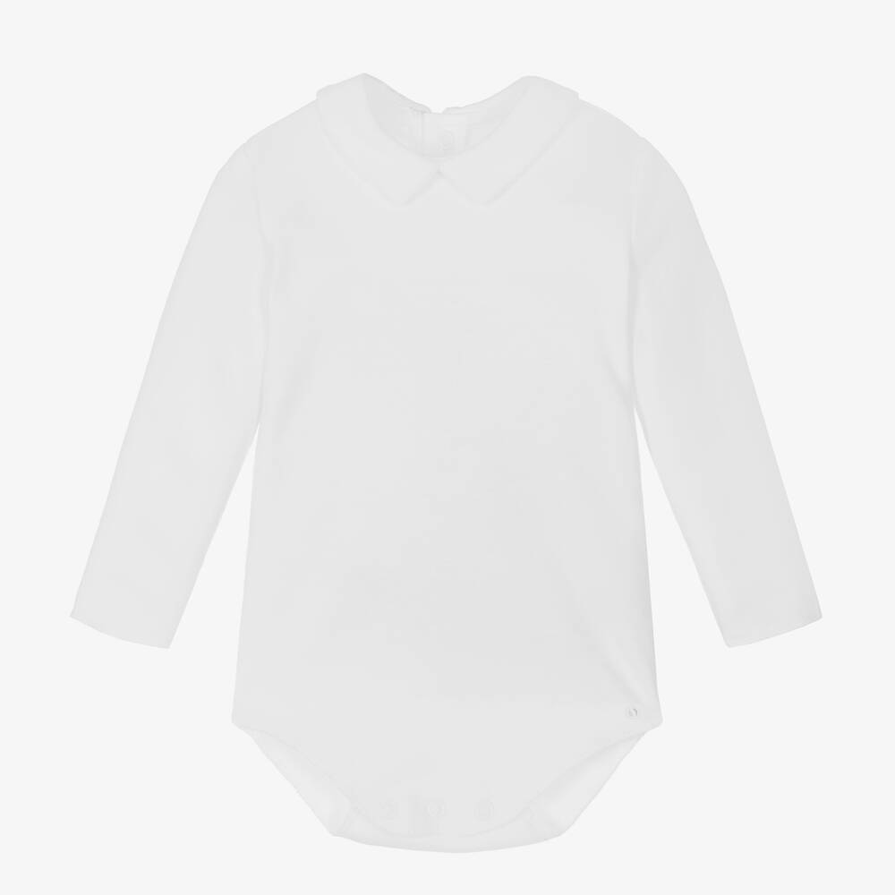 Absorba - Baby White Cotton Bodysuit | Childrensalon