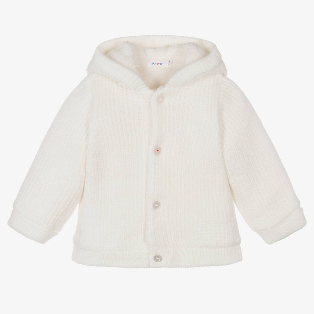 Absorba - Baby White Knitted Jacket | Childrensalon