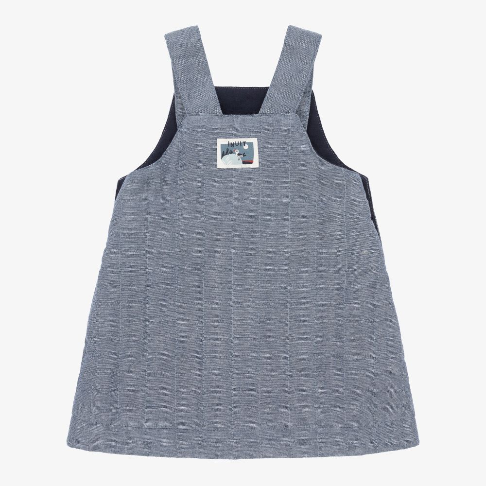 Absorba-Blue Chambray Pinafore Dress | Childrensalon Outlet