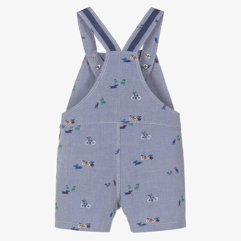 Absorba-Голубой хлопковый песочник-полукомбинезон | Childrensalon Outlet