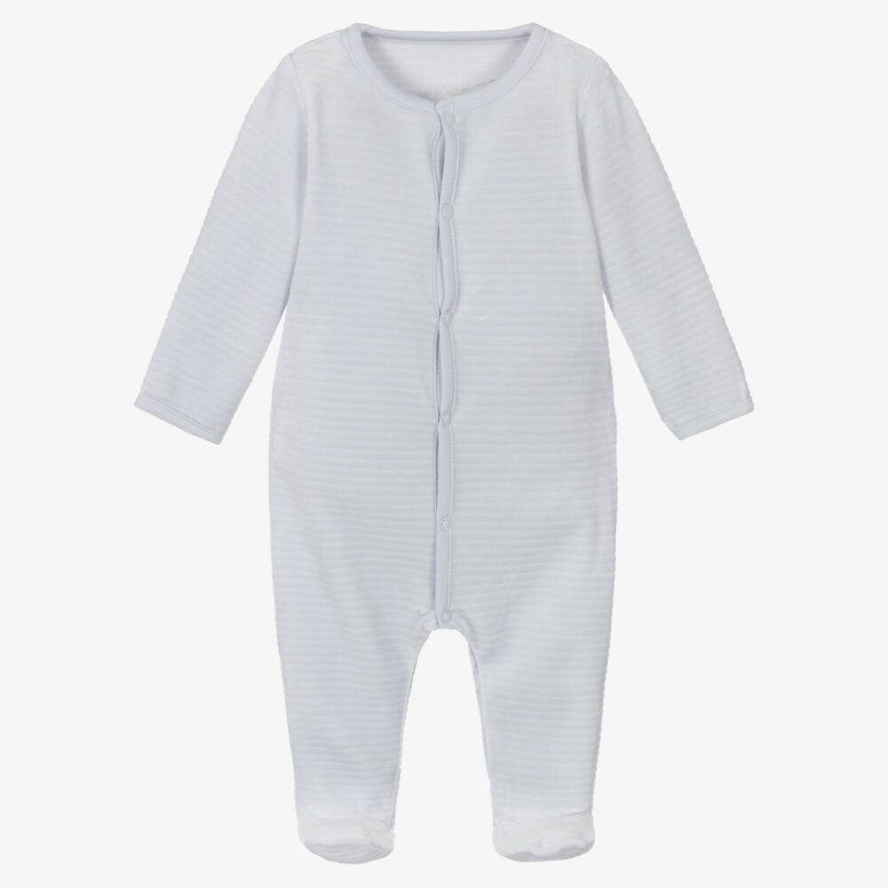 Absorba-Голубой комбинезон из хлопкового велюра | Childrensalon Outlet