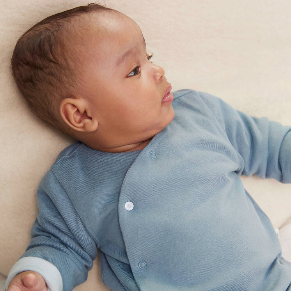 ابسوربا-أوفرول للخروج أطفال ولادي قطن عضوي لون أزرق | Childrensalon Outlet