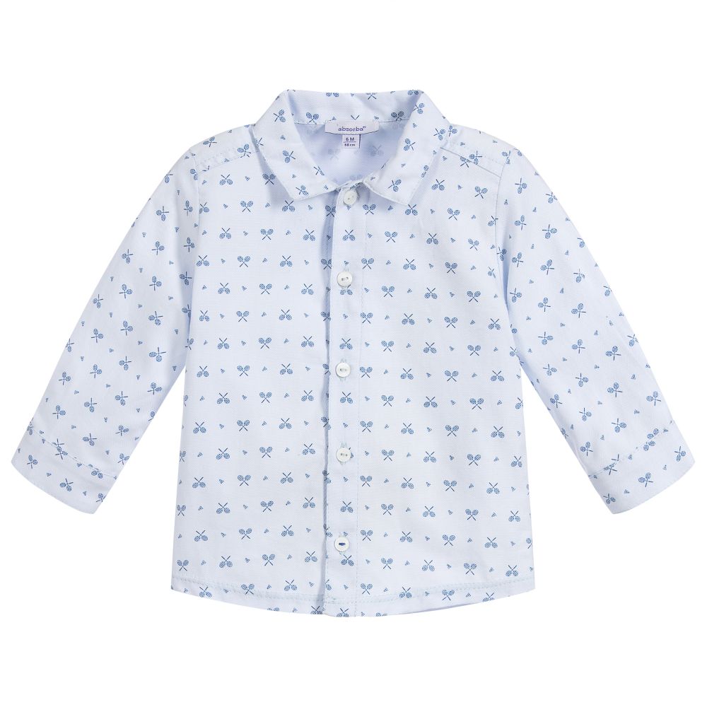 Absorba - Boys Blue Cotton Shirt | Childrensalon