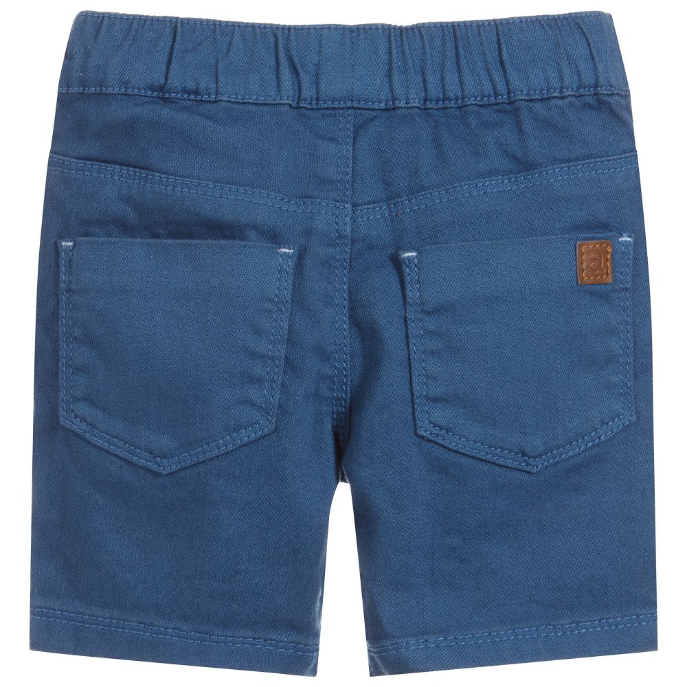 ابسوربا-شورت أطفال ولادي قطن تويل لون أزرق | Childrensalon Outlet