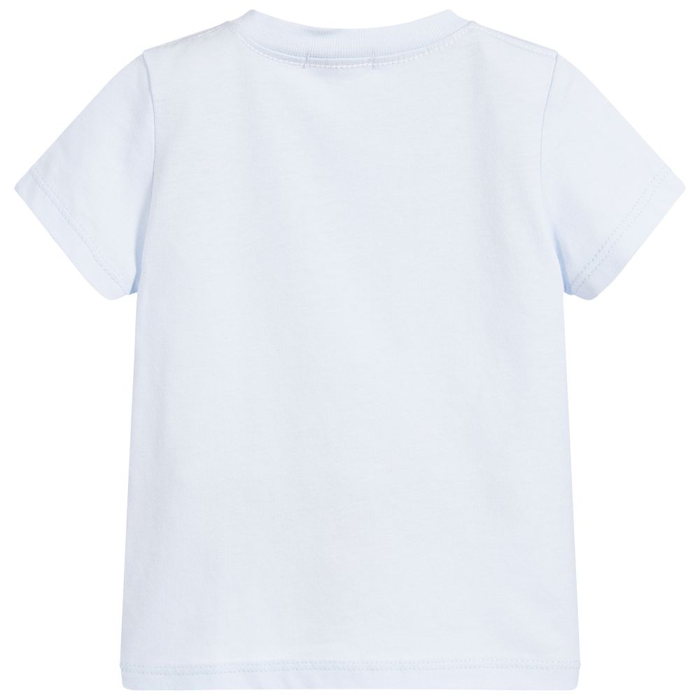 Absorba-Boys Blue Cotton T-Shirt | Childrensalon Outlet